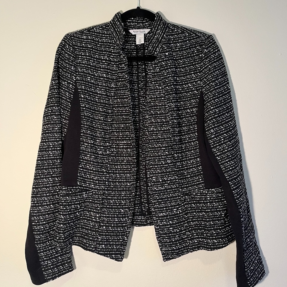 White House Black Market Tweed Jacket Size 10